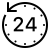Icono de Reloj 24h